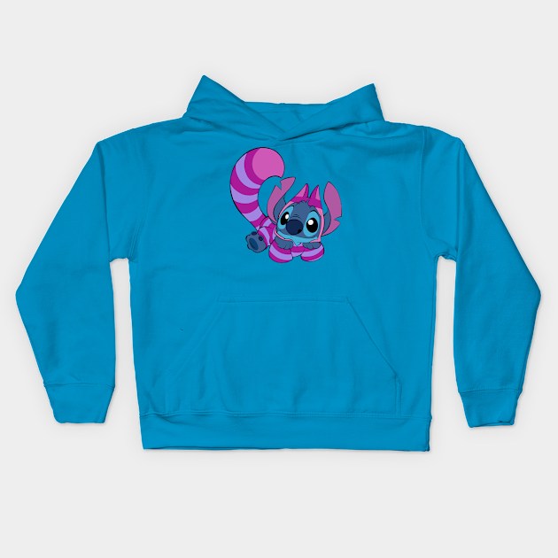 Halloween Time - Stitch Cheshire Kids Hoodie by jzanderk